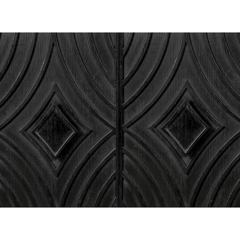 Sideboard-Buffetschrank im Mid-Century-Stil mit 4 Türen und 2 Einlegeböden