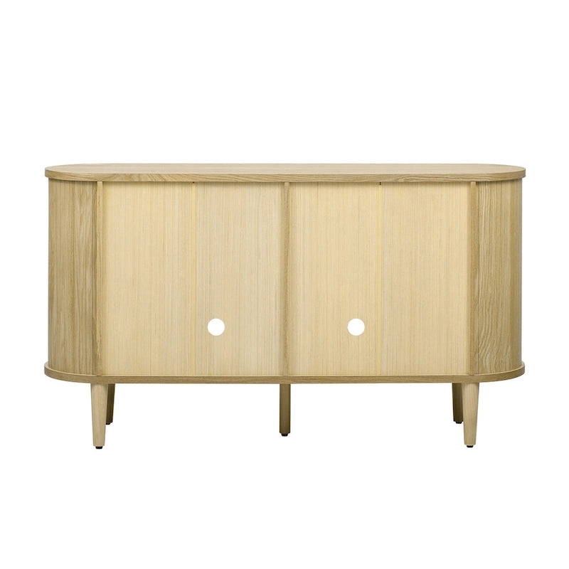 Sideboard im Landhausstil mit Türen aus gehärtetem Glas und verstellbaren Einlegeböden
