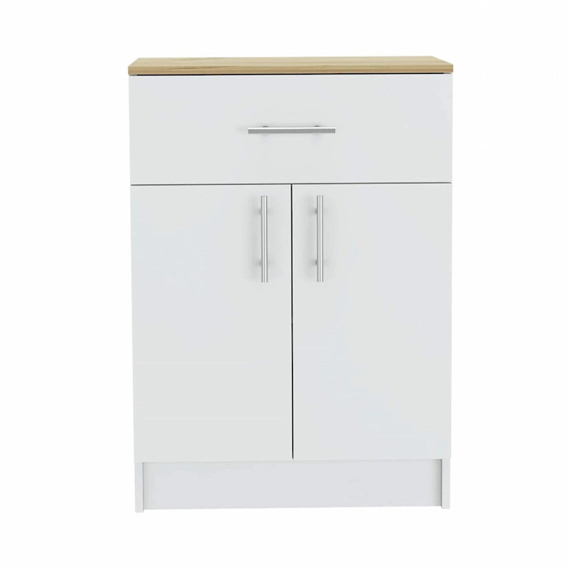 Mobile dispensa color rovere chiaro e bianco