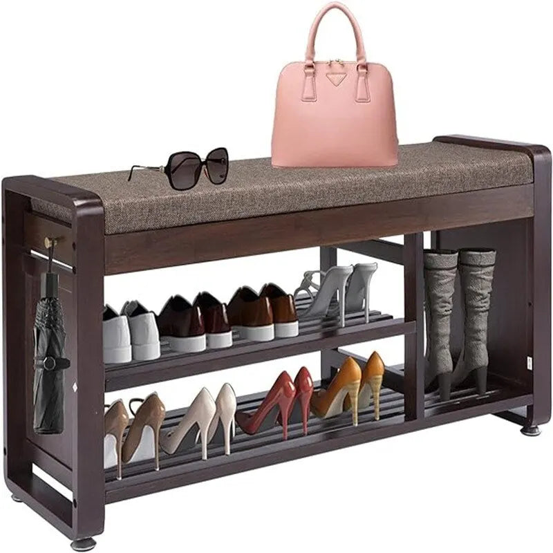 Schuhregalbank mit 2 Ebenen - 11.7D x 39W x 19.5H
