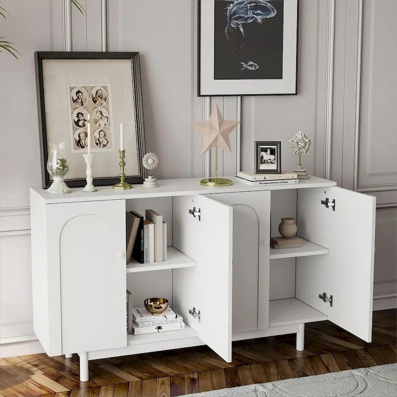 Credenza/sideboard contenitore Intaglio a 4 ante