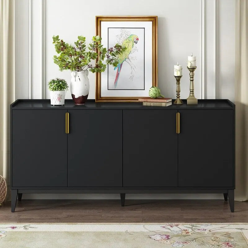 Aufbewahrungs-Sideboard mit 4 Türen und verstellbaren Einlegeböden