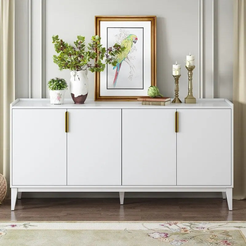 Aufbewahrungs-Sideboard mit 4 Türen und verstellbaren Einlegeböden