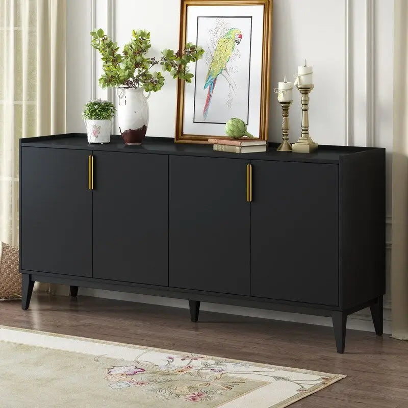 Aufbewahrungs-Sideboard mit 4 Türen und verstellbaren Einlegeböden
