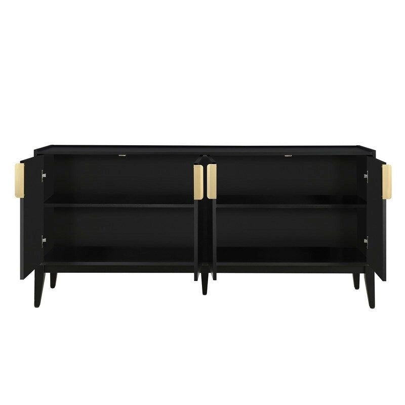Aufbewahrungs-Sideboard mit 4 Türen und verstellbaren Einlegeböden