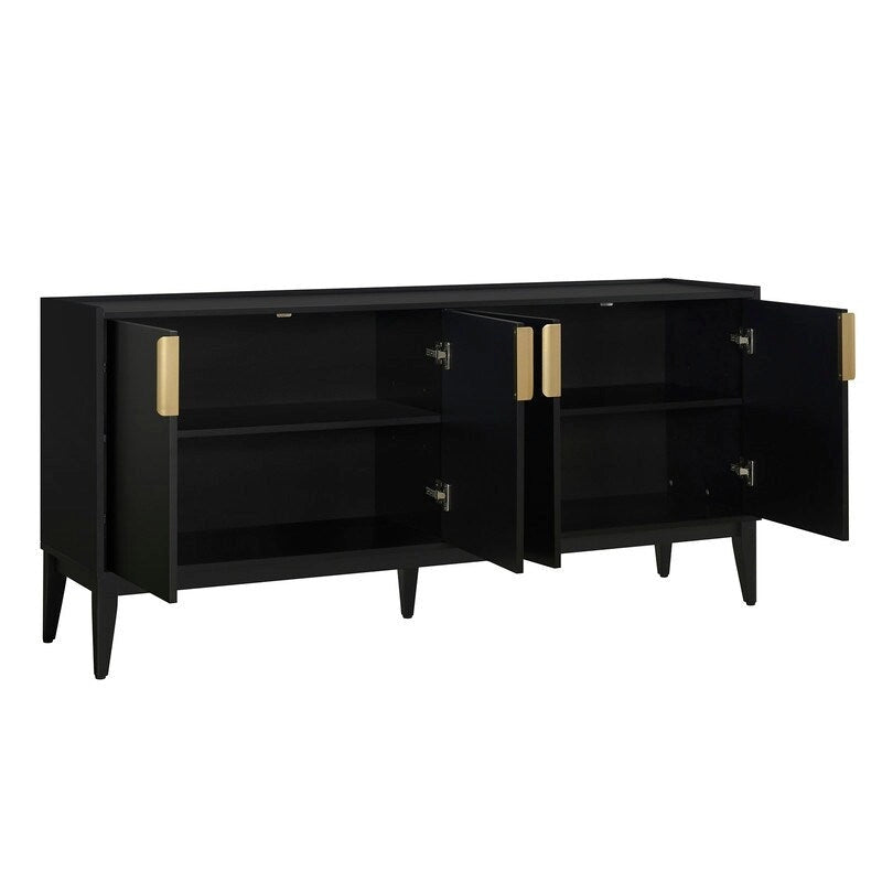 Aufbewahrungs-Sideboard mit 4 Türen und verstellbaren Einlegeböden