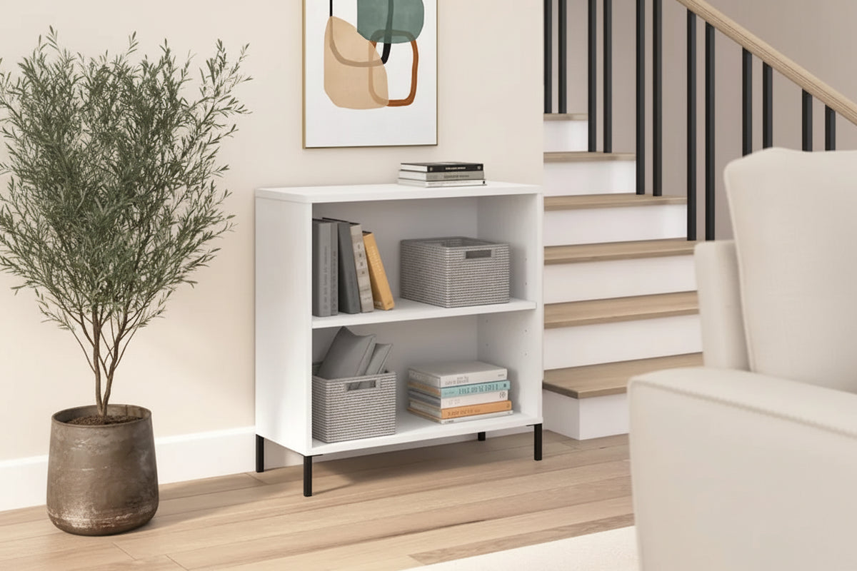 Essence 2 Shelf Bookcase Storage Organizer by Bush Furniture