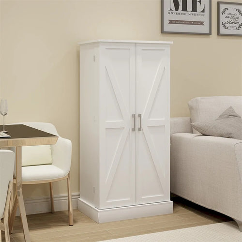 50-Zoll-LED-Buffet-Sideboard, freistehend, mit 2 Türen und 10 Fächern